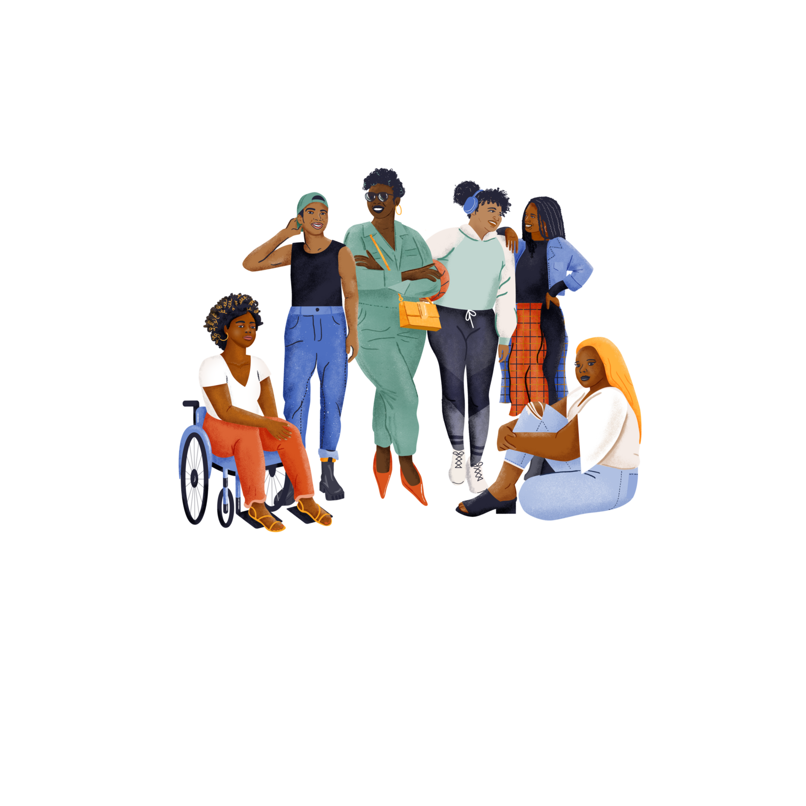 Group of diverse Black people