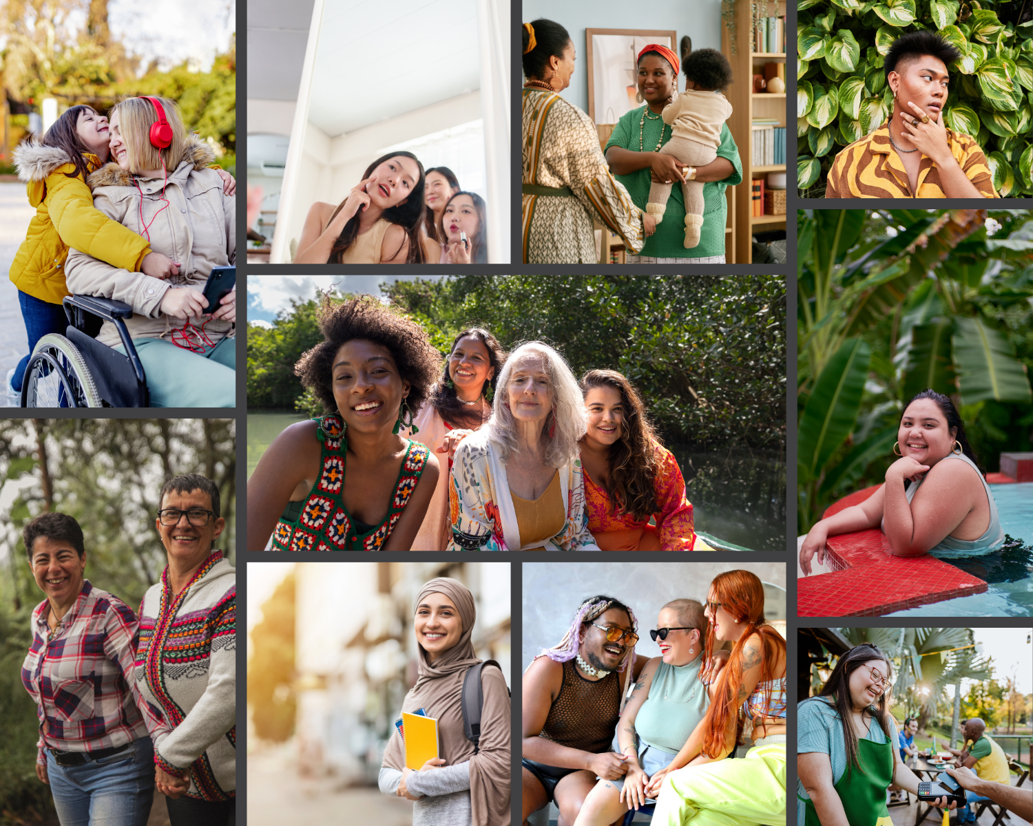 Pictures of diverse people