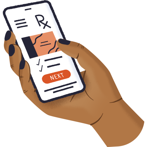 Graphic of telehealth abortion